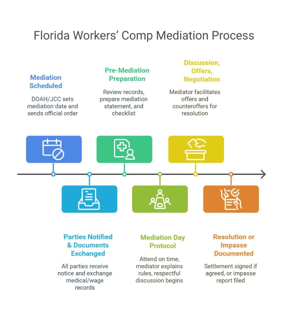 Florida Workers’ Comp Mediation: A Step-By-Step Checklist