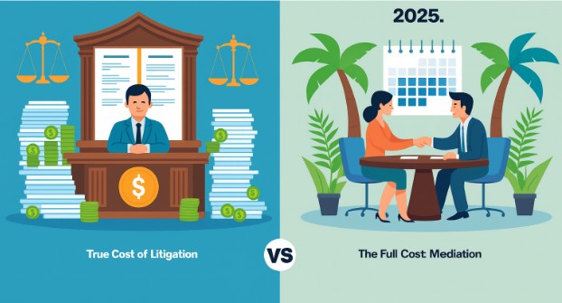 The True Cost of Litigation vs. Mediation in Florida: 2025 Comparative Analysis